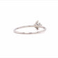 0.5 Carat Round Cut Moissanite Silver Ring