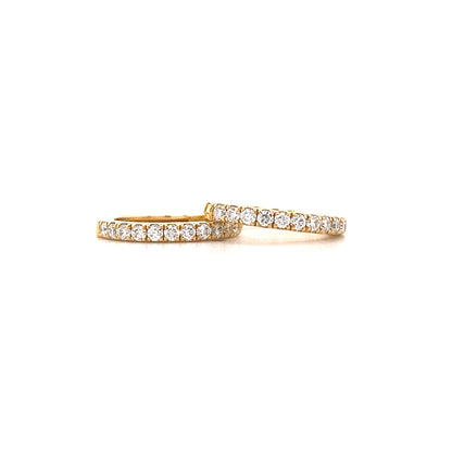 Moissanite Sleeper Hoops