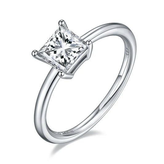 1 Carat Princess Cut Solitaire Ring