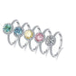 1 Carat Round Moissanite Halo Ring