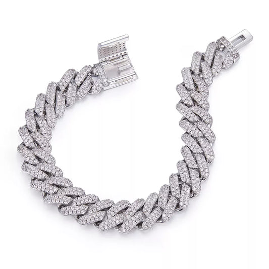 10mm Cuban Prong Link Bracelet