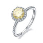 1 Carat Round Moissanite Halo Ring