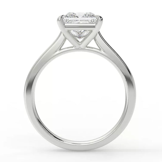 2 Carat Princess Cut Moissanite Solitaire Ring