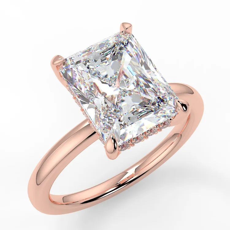 2.5 Carat Radiant Cut Moissanite Ring