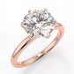 2 Carat Round Cut Moissanite Solitaire Ring