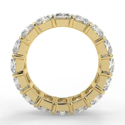 Radiant Cut Moissanite Eternity Band