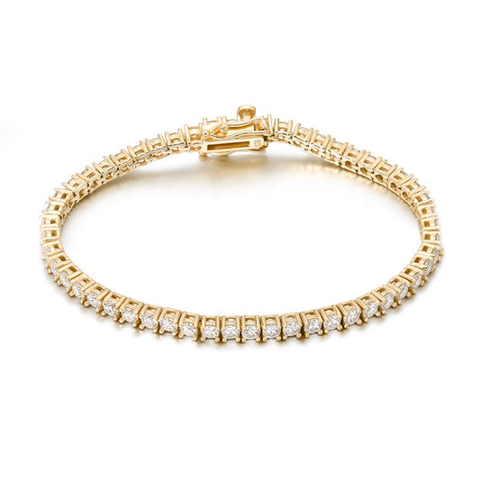 3 mm Tennis Bracelet in Gold