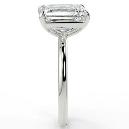 2.88 carat tw Pear & Emerald Moissanite Ring