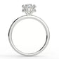 2 Carat Oval Cut Moissanite Solitaire Ring