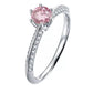 0.5 Carat Round Coloured Moissanite Ring