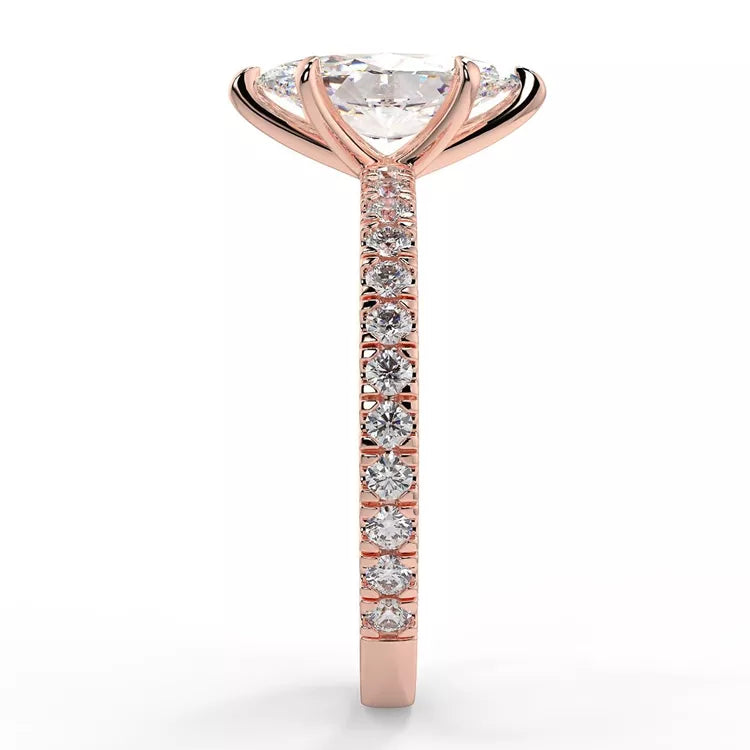 2.5 Carat Marquise Cut Moissanite Ring