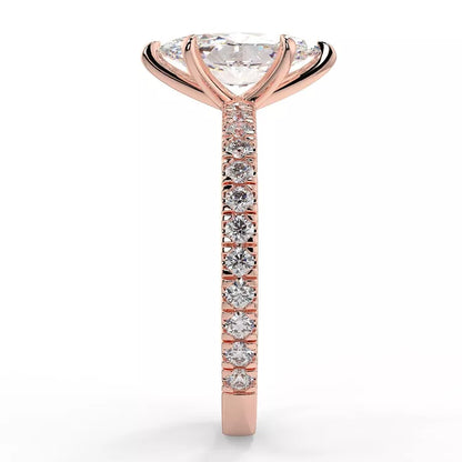 1.98 Carat Marquise Cut Moissanite Ring