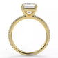 2.4 Carat Emerald Cut Moissanite Solitaire Ring