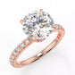2 Carat Round Cut Moissanite Solitaire Ring