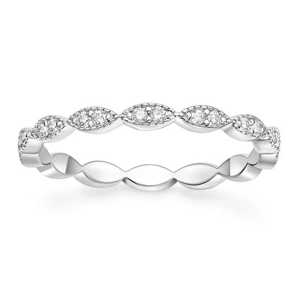 Marquise Set Eternity Band