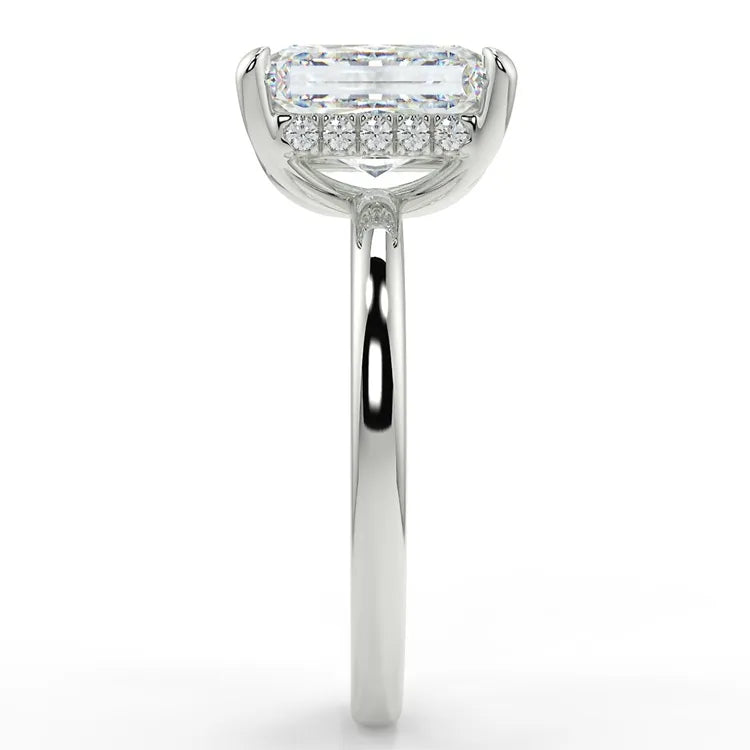 2.5 Carat Radiant Cut Moissanite Ring