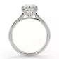 3 Carat Pear Cut Moissanite Solitaire Ring