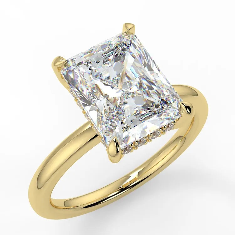 2.5 Carat Radiant Cut Moissanite Ring