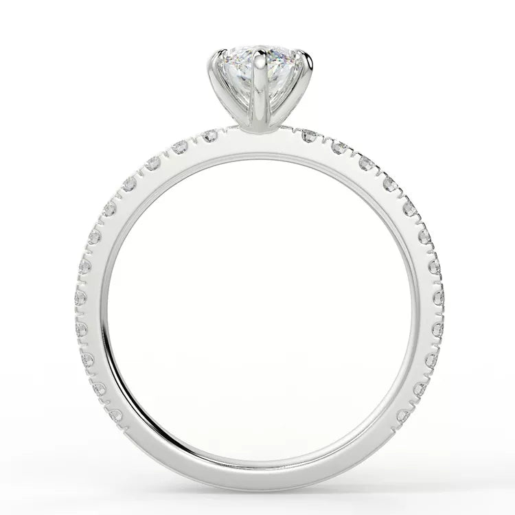 2.5 Carat Marquise Cut Moissanite Ring