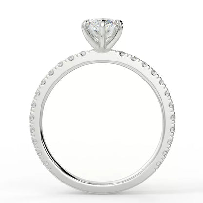 1.98 Carat Marquise Cut Moissanite Ring