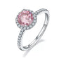 1 Carat Round Moissanite Halo Ring