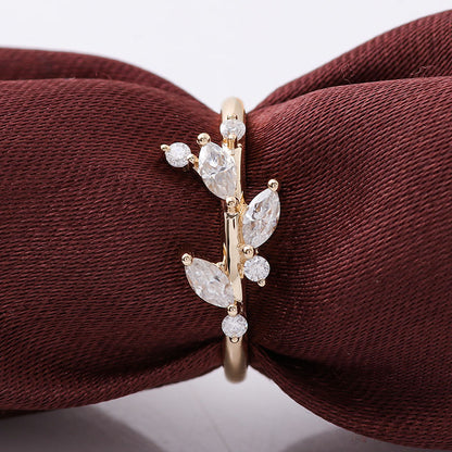 Ethereal Marquise Cut Moissanite Ring