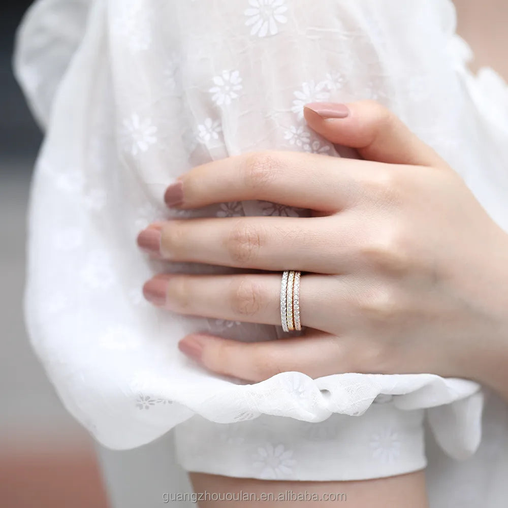 1.5 mm Silver Eternity Ring