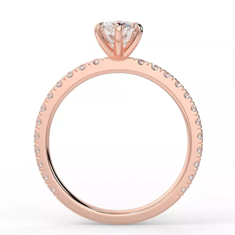 2.5 Carat Marquise Cut Moissanite Ring