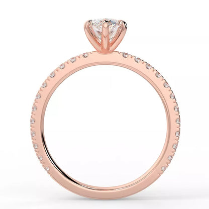 1.98 Carat Marquise Cut Moissanite Ring