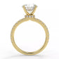 2 Carat Round Cut Moissanite Solitaire Ring