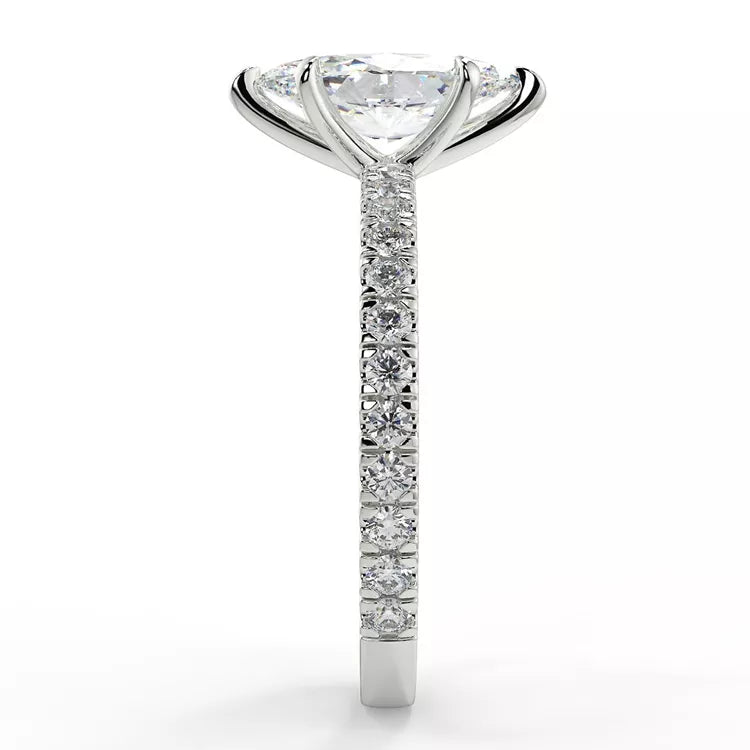 2.5 Carat Marquise Cut Moissanite Ring