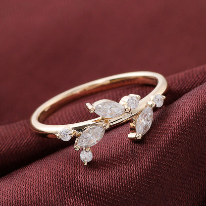 Ethereal Marquise Cut Moissanite Ring