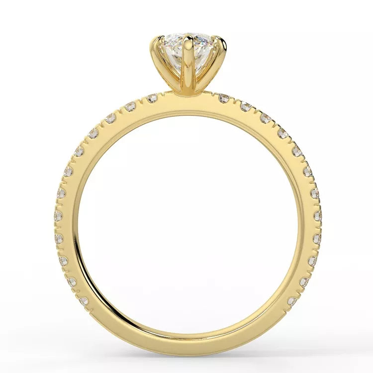 2.5 Carat Marquise Cut Moissanite Ring