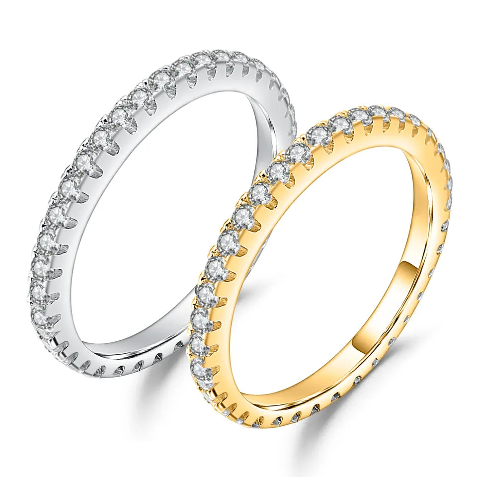 1.5 mm Silver Eternity Ring