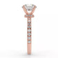 2 Carat Round Cut Moissanite Solitaire Ring