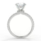 2 Carat Round Cut Moissanite Solitaire Ring